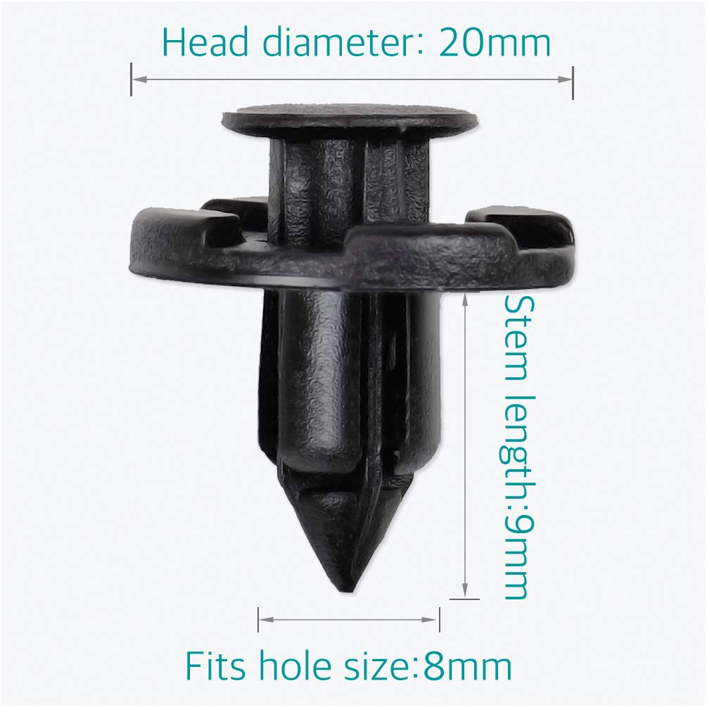 Amazon.com: Lantee 50 Pcs Universal Fender Push Type Retainer
